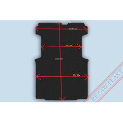 Protector suelo furgoneta| Citroen JUMPER II L1 | 2006 - 2021, 2021 - | Fiat DUCATO III L1 | 2006 - 2021, 2021 - | Fiat e - DUCATO III L1 | 2021 - | Opel MOVANO C III L1 | 2022 -  | Peugeot BOXER II, III L1 | 2006 - 2021, 2021 - | REF: 100350