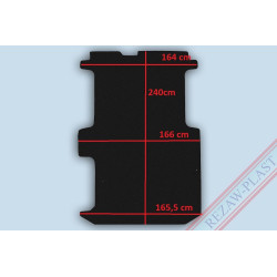 Protector suelo furgoneta| Nissan PRIMASTAR I short | 2001 - 2014 | Opel VIVARO I corto | 2001 - 2014 | Renault TRAFIC II corto | 2001 - 2014 | REF: 101352