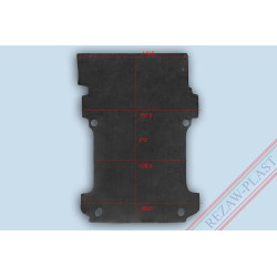 Protector suelo furgoneta | apto para VOLKSWAGEN TRANSPORTER T5 2003 - 2015, T6 2015 - 2019