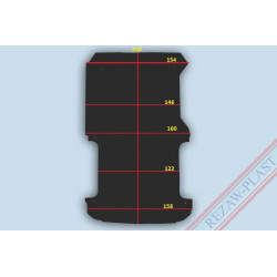 Protector suelo furgoneta| Toyota HIACE versión 2 pasajeros | 2004 - | REF: 101747