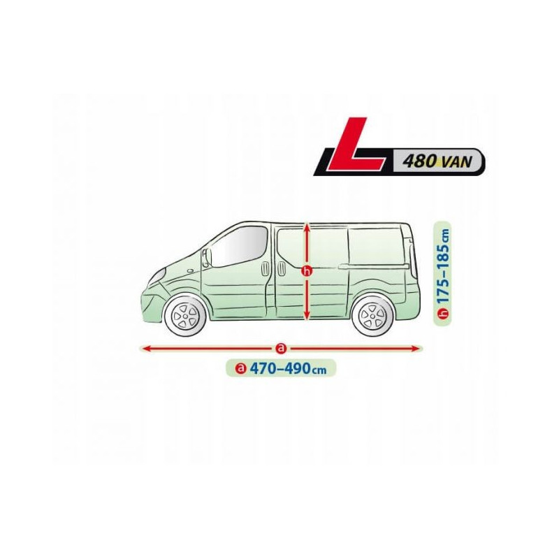Funda para coche MOBILE GARAGE L 480 VAN