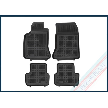 Alfombrilla caucho 3D premium | Infinity Q30 I Hatchback, con caja de cambios automática, con rueda de repuesto de tamaño irregular (ahorro de espacio, más pequeña que los neumáticos de serie), versión 4x2 (FWD) | 2015 - 2019 | Mercedes GLA I | 2013 - 2019 | Mercedes W176 A - CLASS | 2012 - 2018 | REF: 201718