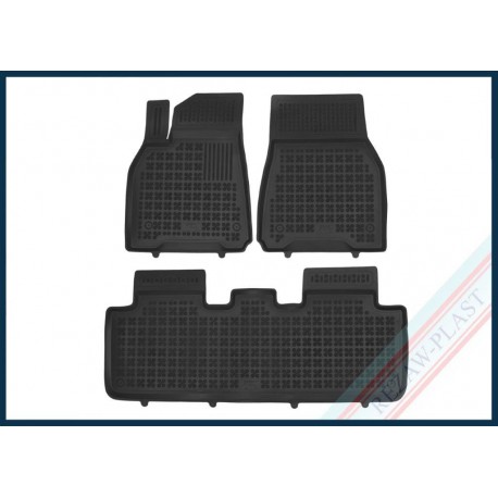 Alfombrilla Caucho 3D Premium compatible con Tesla MODEL Y  5 pasajeros | 2020 - | 204003
