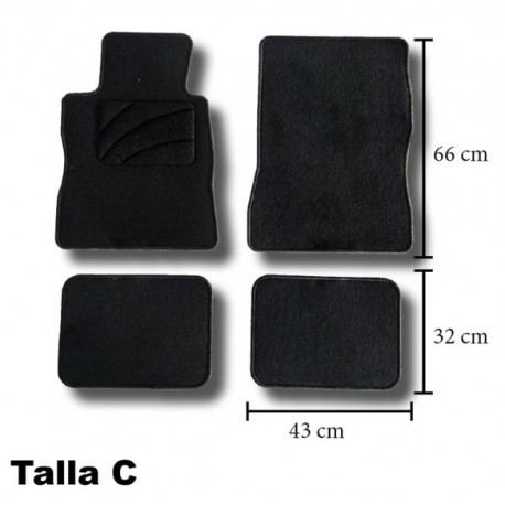 Alfombrilla moqueta SEMIMEDIDA TALLA C - CALIDAD ECO