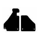 Alfombras de Moqueta, Toyota HILUX (2016 - Presente) CABINA DOBLE,DELANTERAS,  Beige,  Premium, REF:TY0051-1P2B