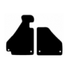 Alfombras de Moqueta, Toyota HILUX (2016 - Presente) CABINA DOBLE,DELANTERAS,  Beige,  Premium, REF:TY0051-1P2B
