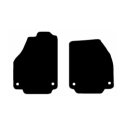 Alfombras de Moqueta, Toyota HILUX (2016 - Presente) CABINA SIMPLE,DELANTERAS,  Gris Antracita, Calidad Elegance, REF:TY0051E2A