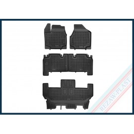 Alfombrilla Caucho 3D Premium Chrysler PACIFICA II versión 7 pasajeros, 8 pasajeros, Stow'n Go, excepto (PHeV) | 2016 - 2021