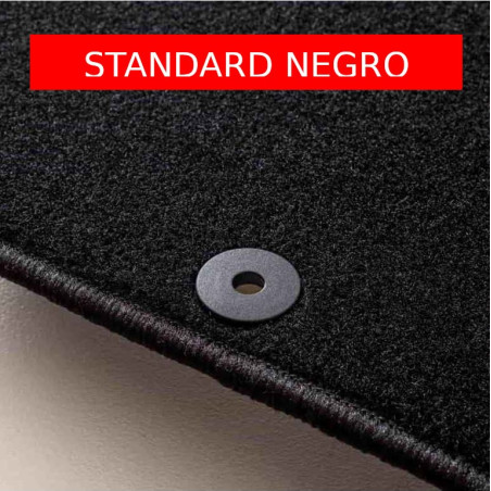 Alfombrilla Moqueta  5 PLAZAS  Renault TRAFIC II (2001-2014) * 5 PLAZAS  Calidad Standard, Color Negro REF: RT0044-2S5N