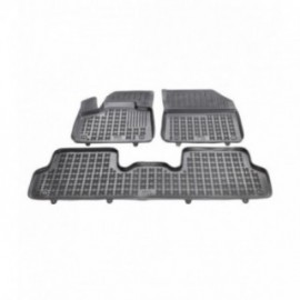 CONJUNTO CAUCHO 3D PREMIUM compatible con DS7 CROSSBACK con piso de maletero regulable en posicion inferior, sin túnel en el piso trasero | 2018 - PRESENTE | REF: 30153K01235