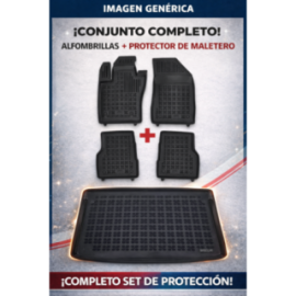 CONJUNTO CAUCHO 3D PREMIUM compatible con Version Audi Q3 I con rueda de repuesto de tamano irregular | 2011 - 2018 | REF: 32028K00315