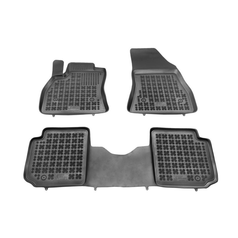 Alfombrilla caucho 3D premium | Fiat 500L, 500L Trekking, 500L Living, version 7 passenger (with the third row of seats folded)  | 2013 - 2022 | REF: 201516